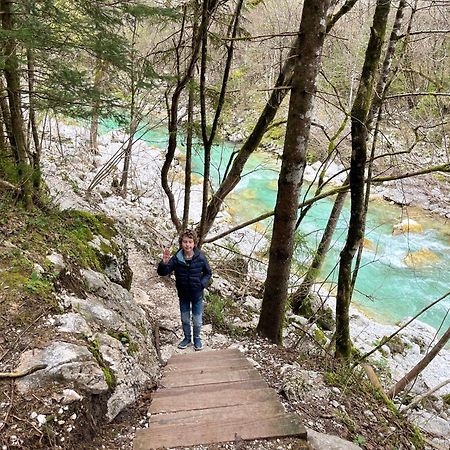 Apartmaji In Sobe Cuder Soča Kültér fotó