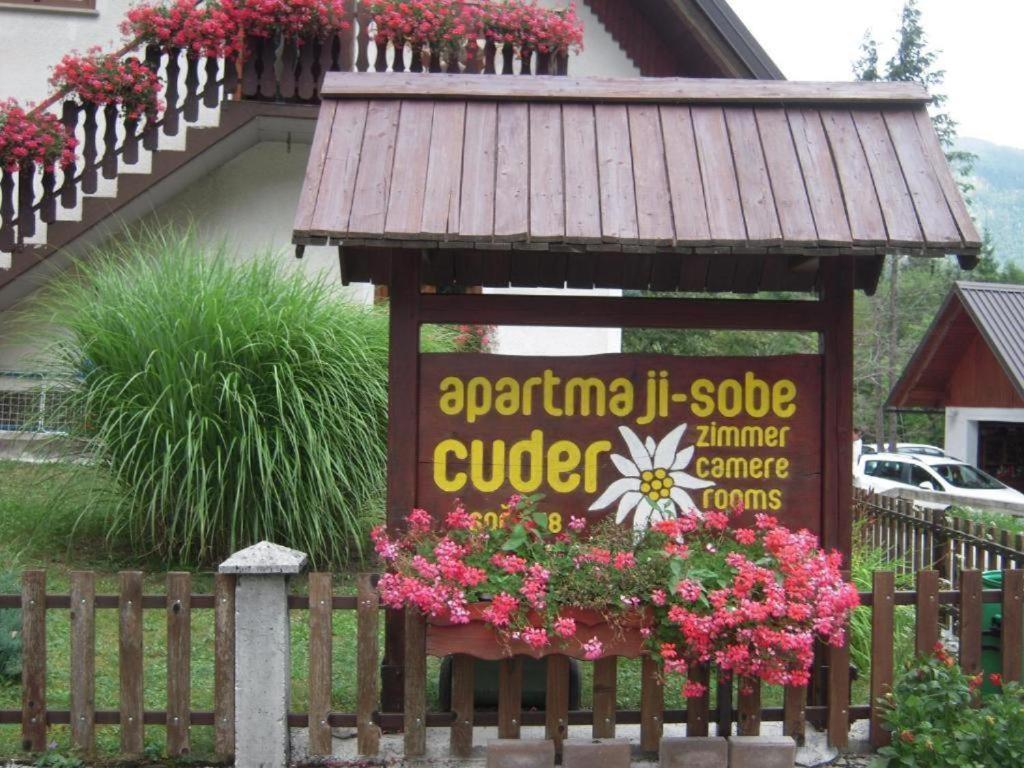 Apartmaji In Sobe Cuder Soča Kültér fotó